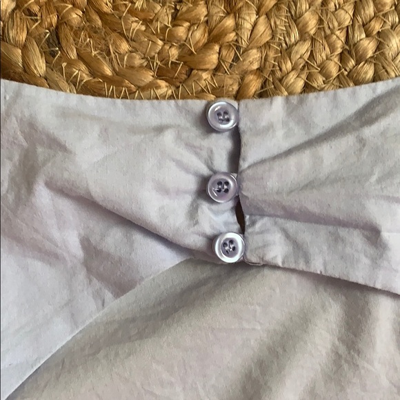 Open Black Baby Blue Crop Top - Picture 5 of 6